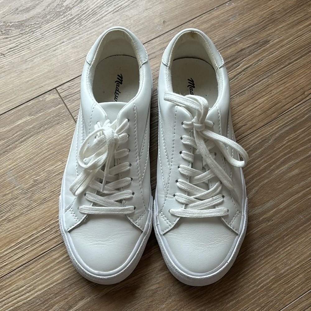 Madewell White Leather Sneakers